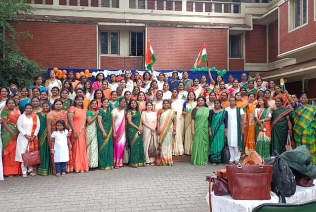 Bishop Cotton Women's Christian College Bangalore 75th Independence day celebration photo 3